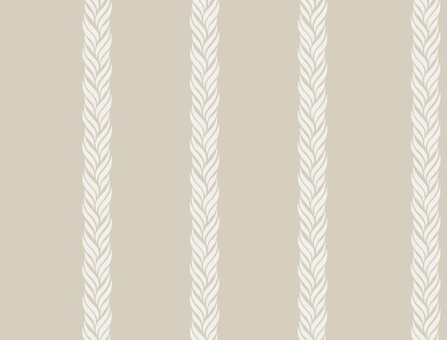 Braided Stripe Beige Wallpaper with Braided Stripe Pattern - York GT4544