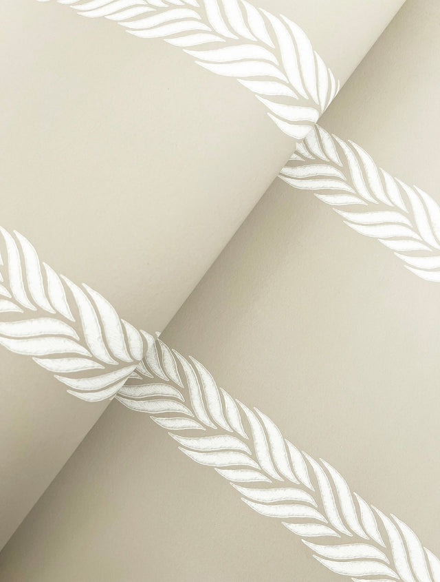 Braided Stripe Beige Wallpaper with Braided Stripe Pattern - York GT4544