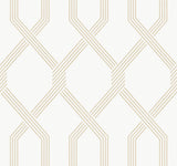 Palisade Beige Geometric Wallpaper, Raised Ink, Transitional Style - York GT4551