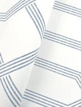 Palisade Blue Geometric Ribbon Diamond Wallpaper - York GT4553
