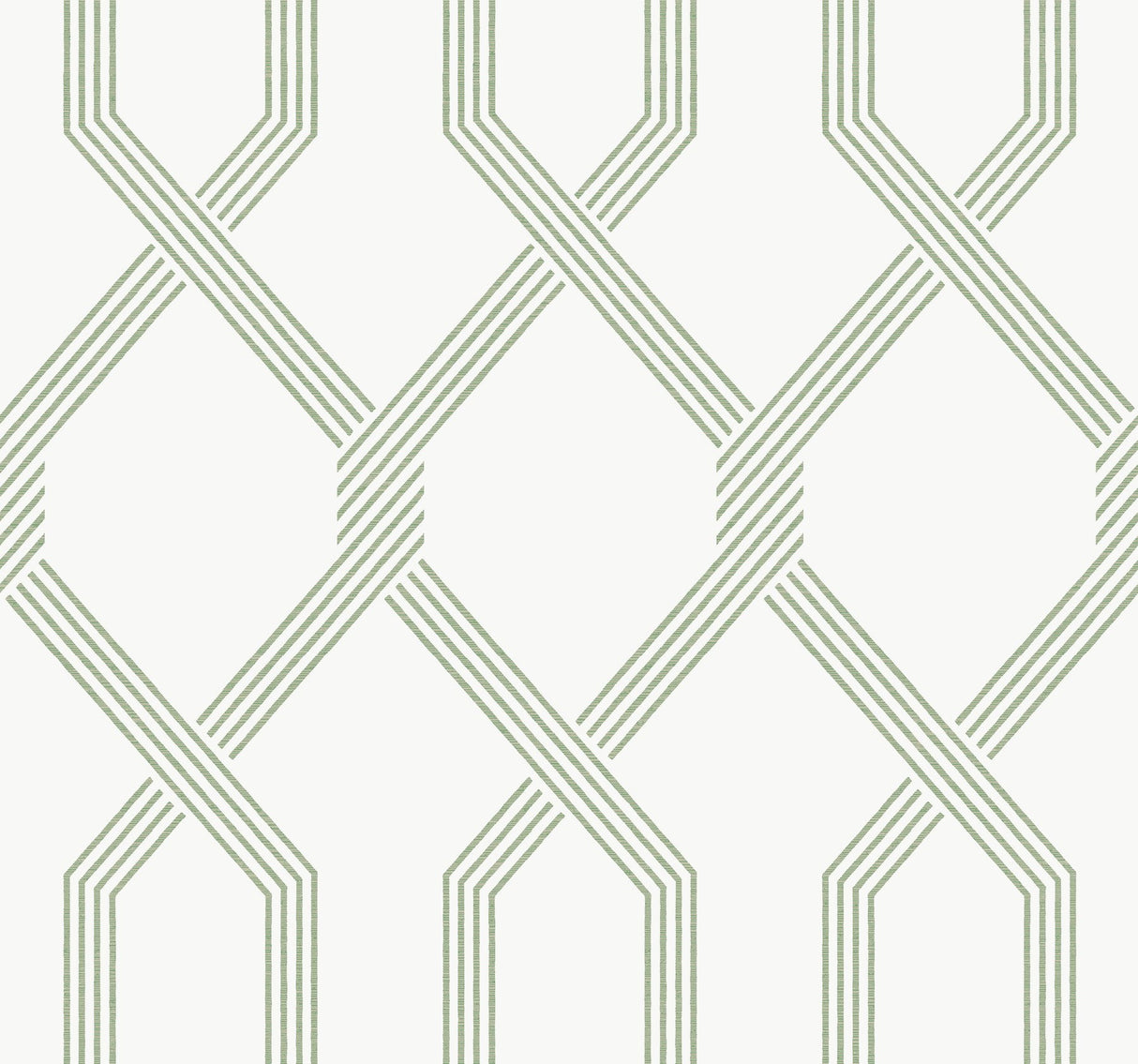 Palisade Green Geometric Wallpaper with Raised Ink - York GT4555