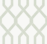 Palisade Green Geometric Wallpaper with Raised Ink - York GT4555