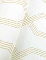 Palisade Yellow Wallpaper with Geometric Diamond Ribbon Pattern - York GT4556