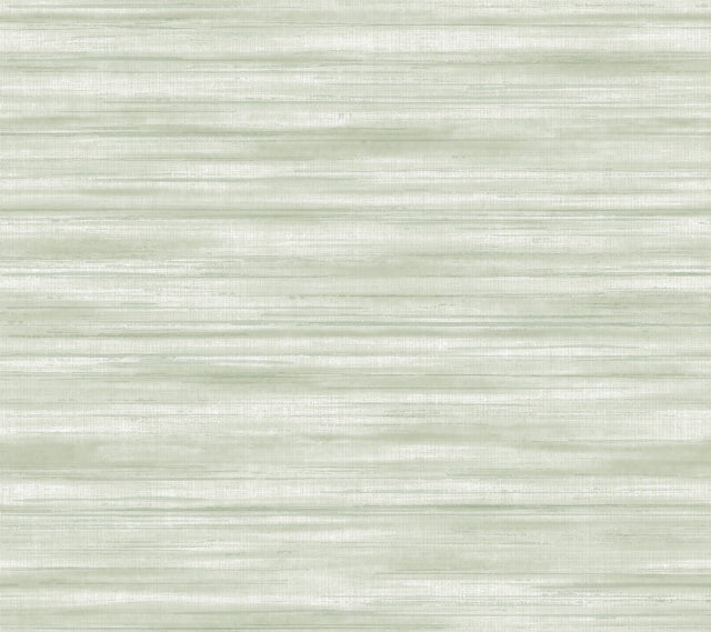 Brushed Linen Green Wallpaper with Weaves Fabric Texture - York GT4561