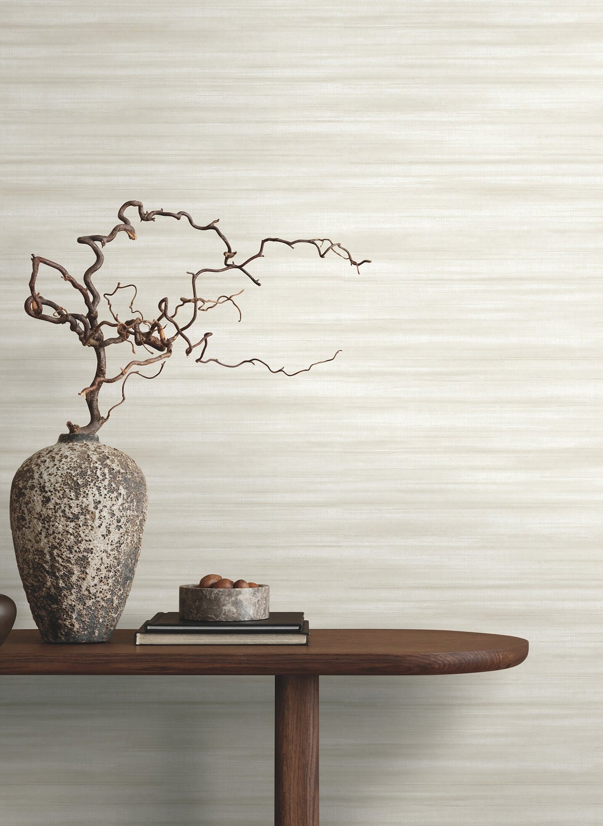 Brushed Linen White Wallpaper with Weaves Pattern, Transitional Style - York GT4563