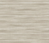 Brushed Linen Taupe Wallpaper with Weaves Texture Transitional Style - York GT4566