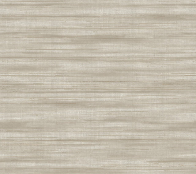 Brushed Linen Taupe Wallpaper with Weaves Texture Transitional Style - York GT4566