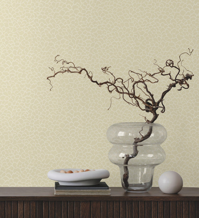 Nadie Camel Textured Wallpaper with Raised Ink Abstract Pattern - York GT4571