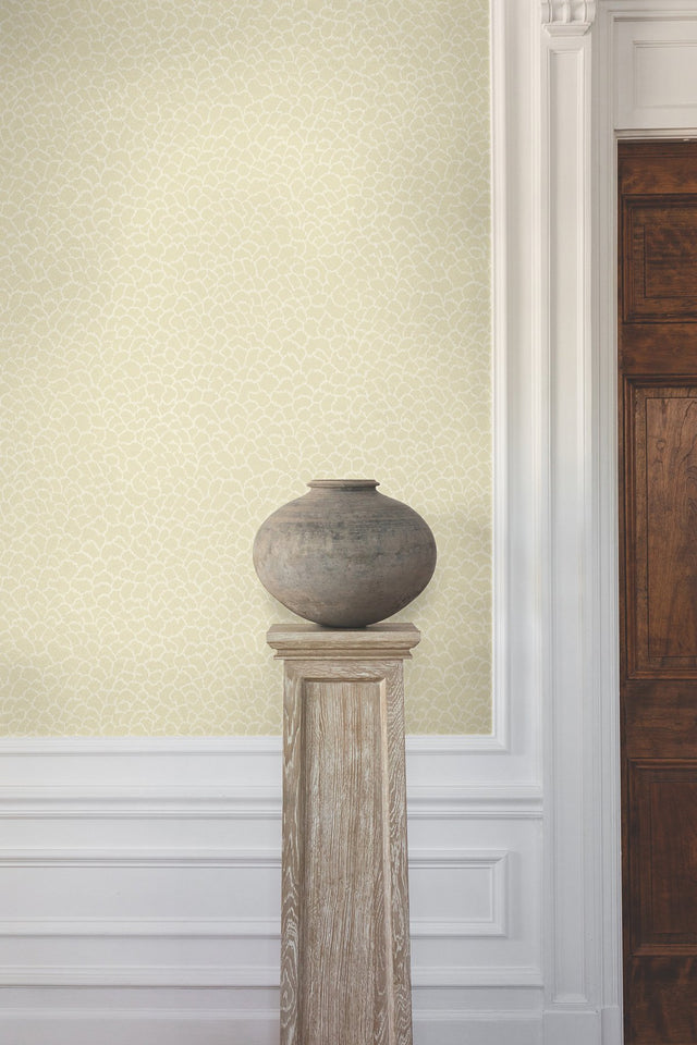 Nadie Camel Textured Wallpaper with Raised Ink Abstract Pattern - York GT4571