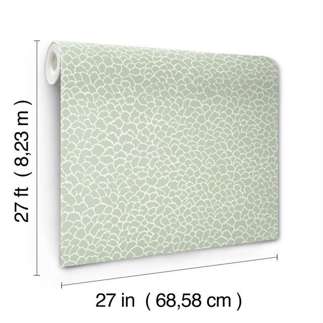 Nadie Green Textured Wallpaper with Raised Ink - York GT4573
