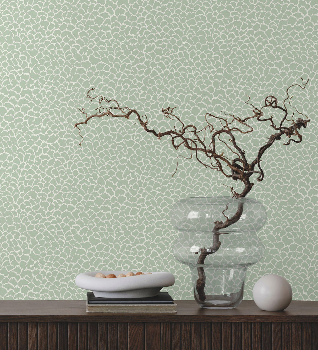 Nadie Green Textured Wallpaper with Raised Ink - York GT4573