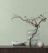 Nadie Green Textured Wallpaper with Raised Ink - York GT4573