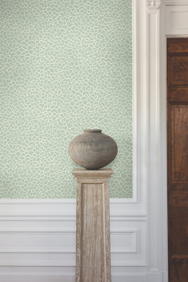 Nadie Green Textured Wallpaper with Raised Ink - York GT4573