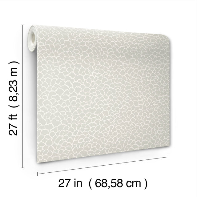 Nadie Grey Textured Abstract Raised Ink Wallpaper - York GT4574