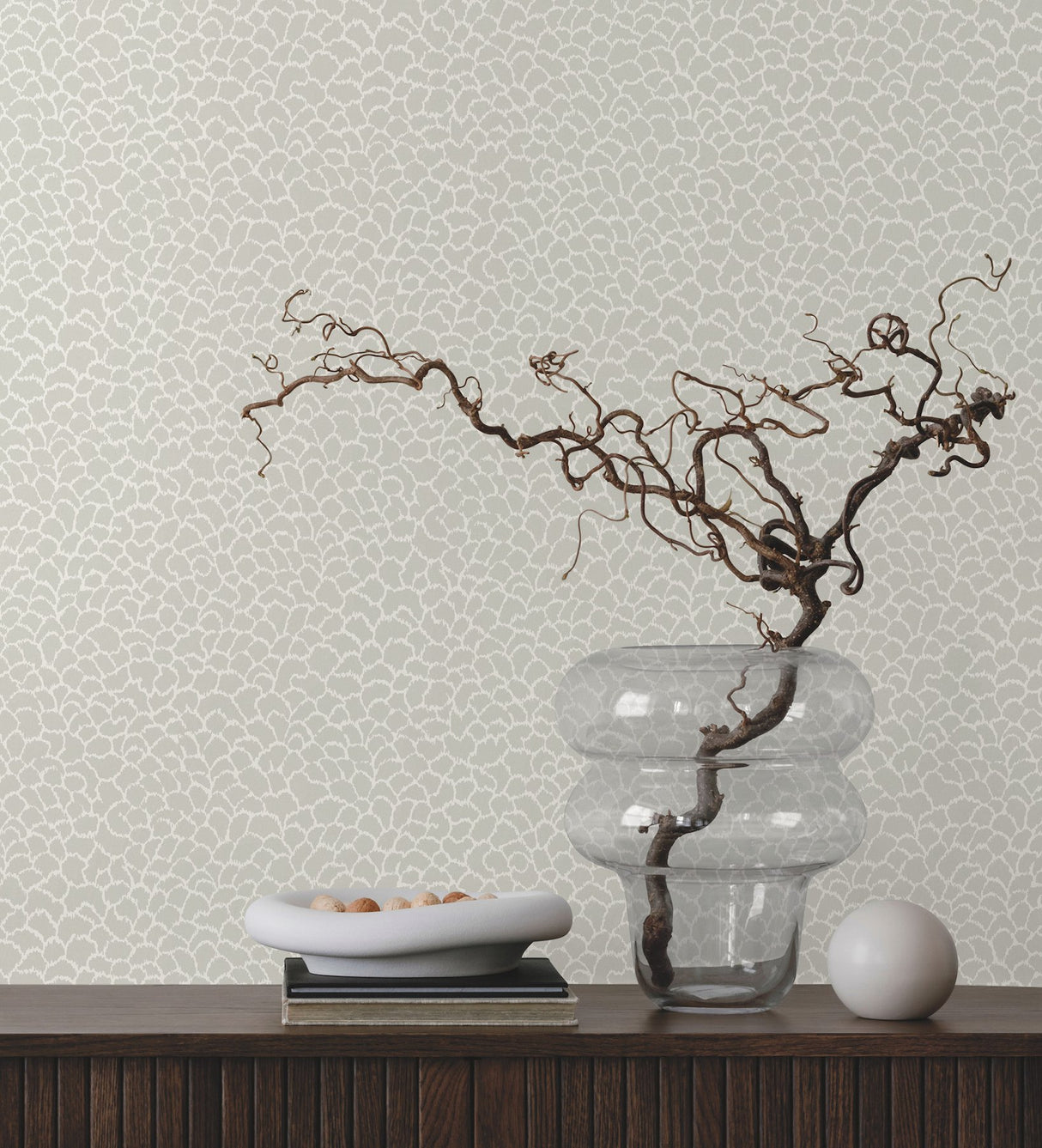 Nadie Grey Textured Abstract Raised Ink Wallpaper - York GT4574