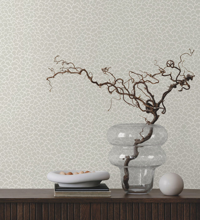 Nadie Grey Textured Abstract Raised Ink Wallpaper - York GT4574