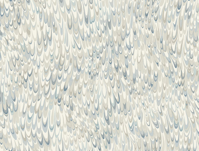 Aslan Blue Wallpaper with Bohemian Eclectic Marbled Motif - York GT4584