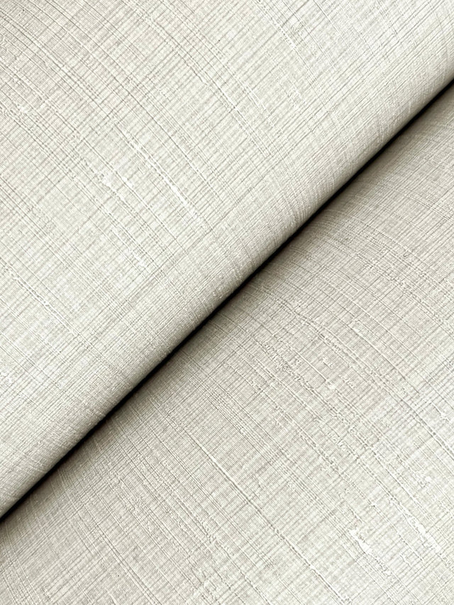 Amari Platinum Wallpaper with Textured Weave in Transitional Style - York GT4591N
