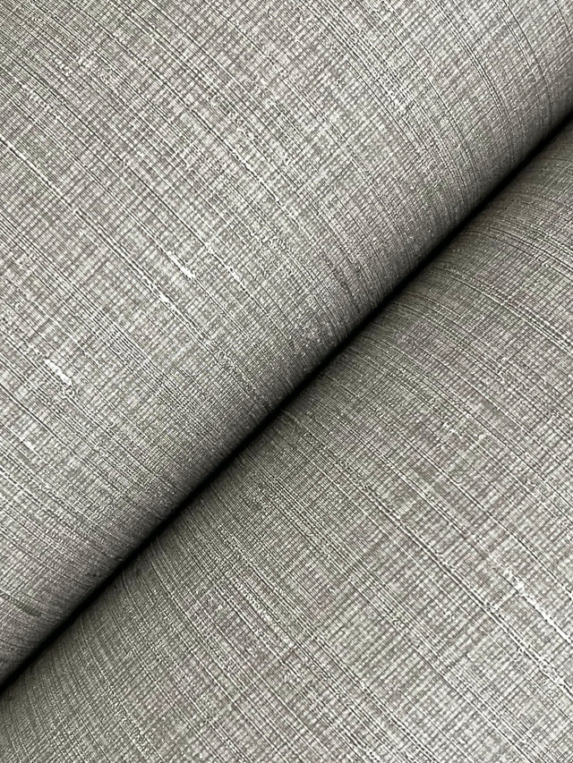 Amari Fossil Textured Vinyl Wallpaper with Woven Silk Weave Motif - York GT4594N