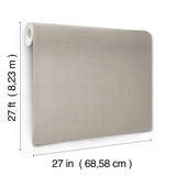Amari Fossil Textured Vinyl Wallpaper with Woven Silk Weave Motif - York GT4594N