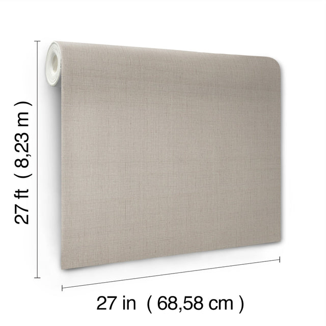 Amari Fossil Textured Vinyl Wallpaper with Woven Silk Weave Motif - York GT4594N