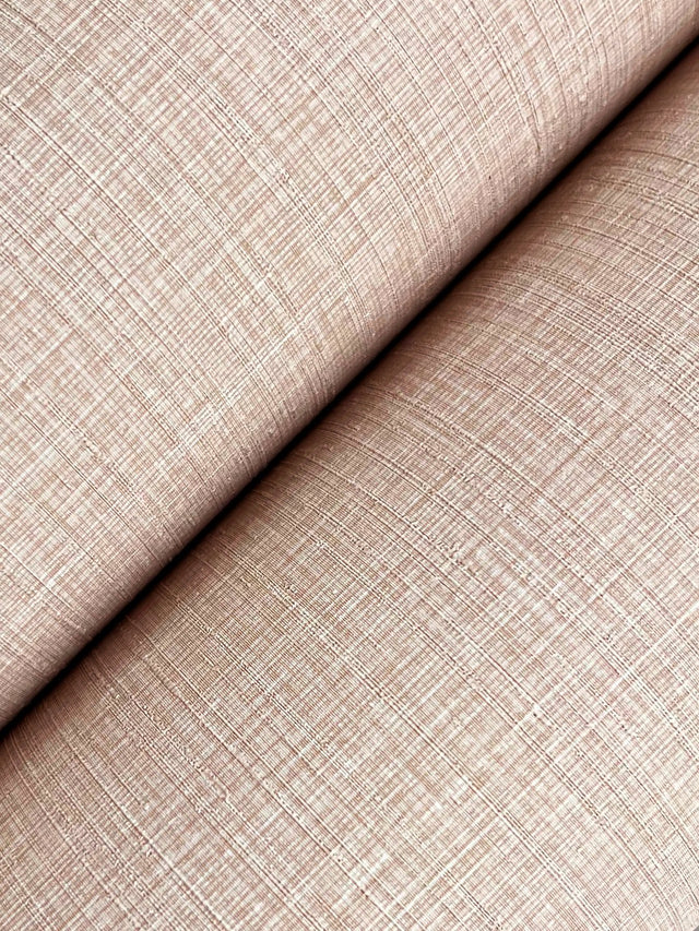 Amari Harmony Pink Fabric-Texture Vinyl Non Woven Wallpaper - Ronald Redding Classics GT4597N