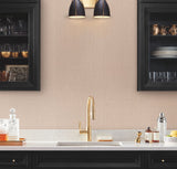 Amari Harmony Pink Fabric-Texture Vinyl Non Woven Wallpaper - Ronald Redding Classics GT4597N