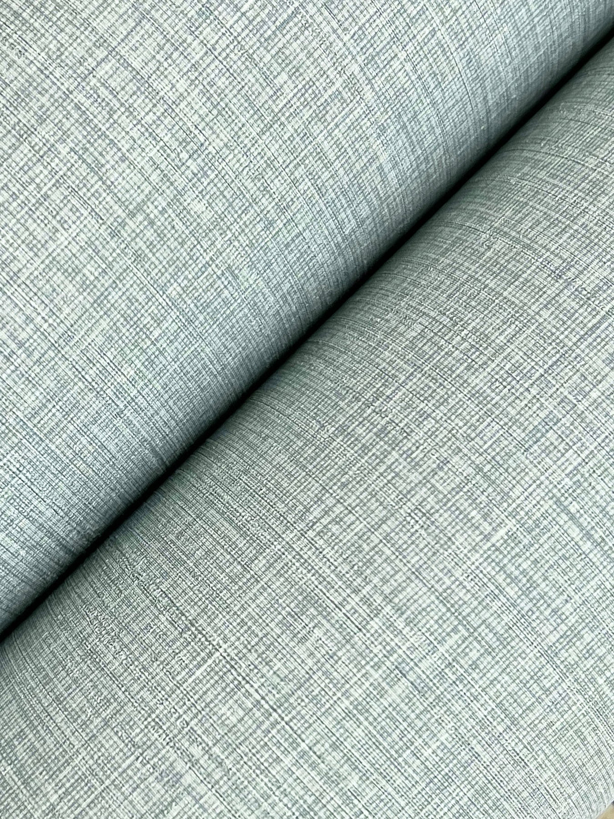 Amari Airy Grey Weaves Wallpaper, Transitional Vinyl Non Woven Texture - York GT4598N