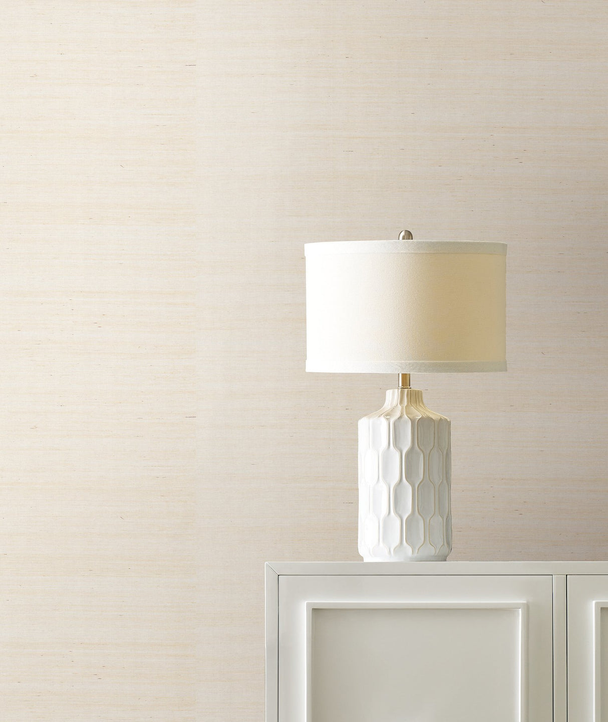 Maguey Sisal Cream Wallpaper with Traditional Grasscloth Texture - York GV0100NW