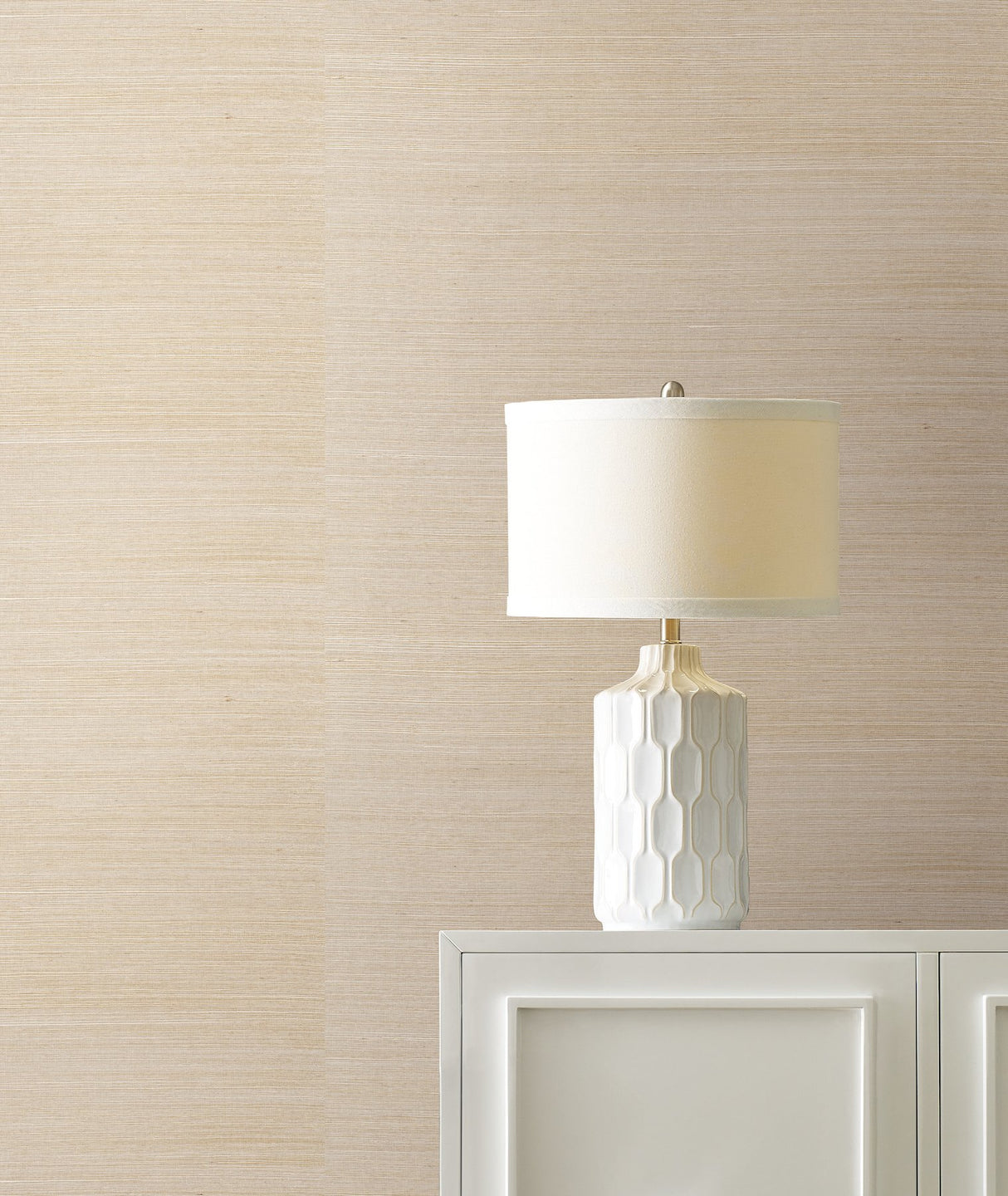 Maguey Sisal Wheat Grasscloth Wallpaper with Natural Woven Texture - York GV0102NWFD
