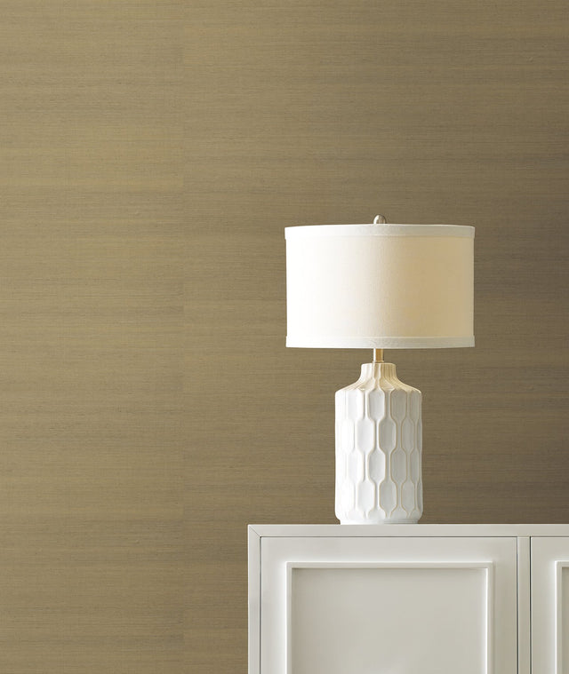 Maguey Sisal Khaki Wallpaper with Grasscloth Traditional Style - York GV0107NW