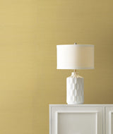 Maguey Sisal Straw Grasscloth Wallpaper in Straw- Ronald Redding Traditional Non Woven, Random Match, 36 in x 24 ft Roll - York GV0113NWFD