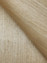 Maguey Sisal Gold Wallpaper with Metallic Grasscloth Texture - York GV0114NWFD