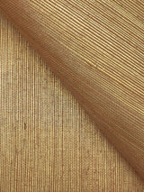 Maguey Sisal Gold Grasscloth Wallpaper with Metallic Effect - York GV0116NWFD