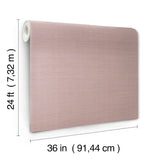 Maguey Sisal Orchid Grasscloth Wallpaper with Traditional Non Woven Backing - York GV0121NWFD