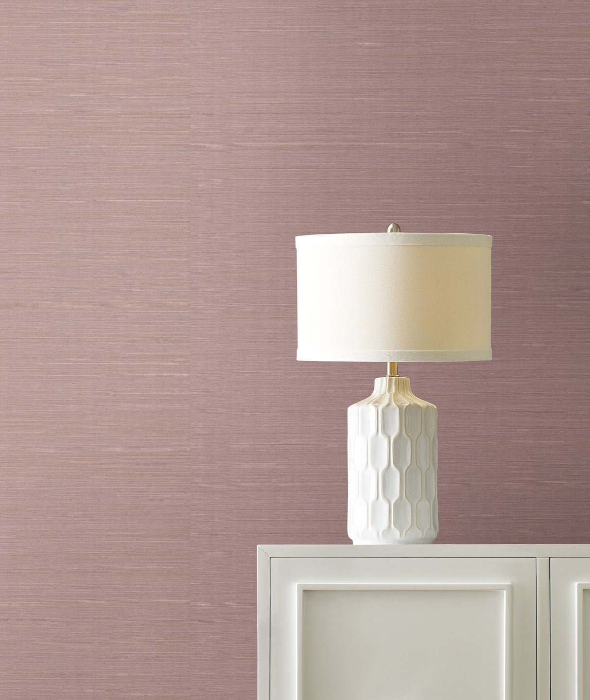 Maguey Sisal Orchid Grasscloth Wallpaper with Traditional Non Woven Backing - York GV0121NWFD