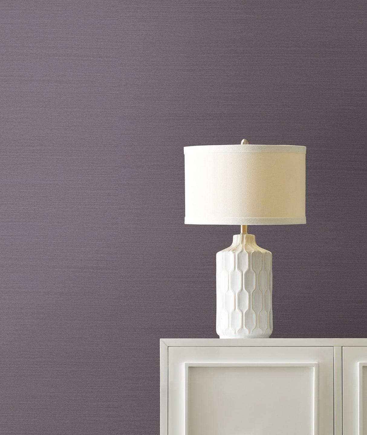 Maguey Sisal Heather Grasscloth Wallpaper in Heather - York GV0122NWFD