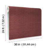Maguey Sisal Mulberry Wallpaper with Traditional Grasscloth Texture - York GV0123NWFD