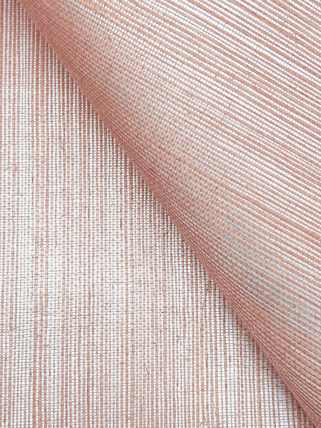 Maguey Sisal Rose Grasscloth Wallpaper with Metallic Effect - York GV0127NW