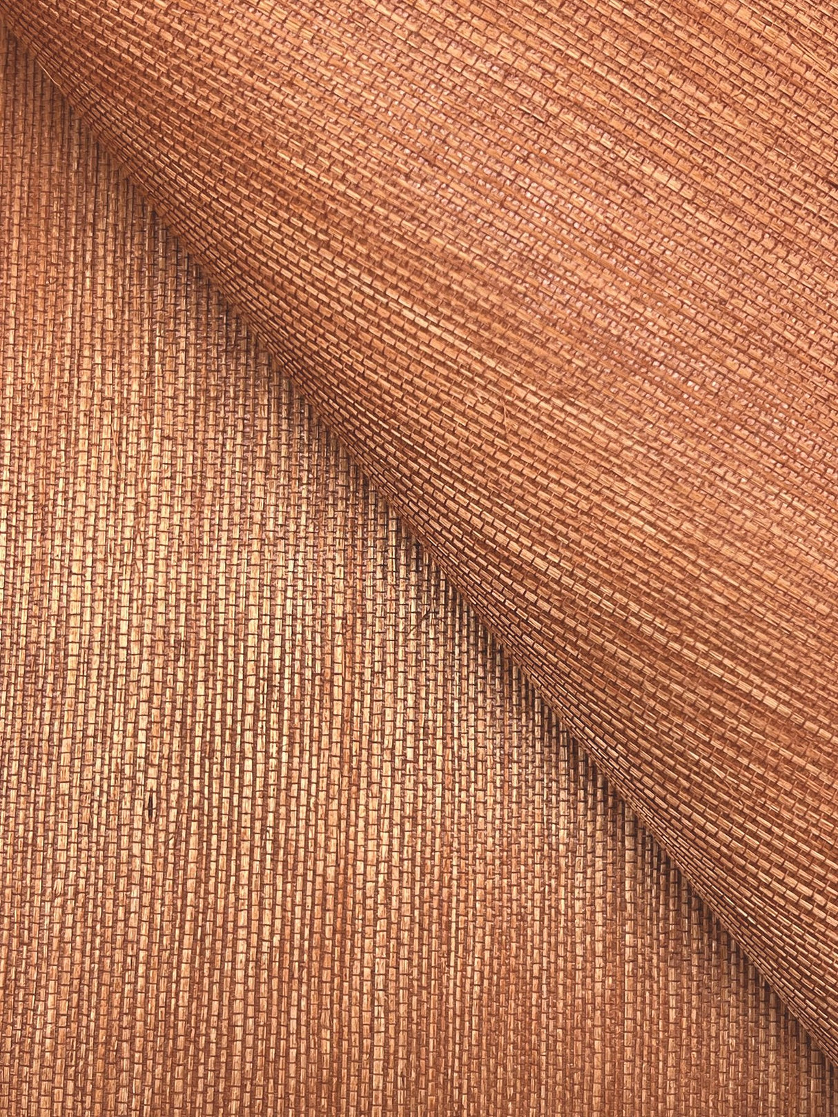 Maguey Sisal Ginger Wallpaper with Traditional Grasscloth Texture - York GV0130NWFD