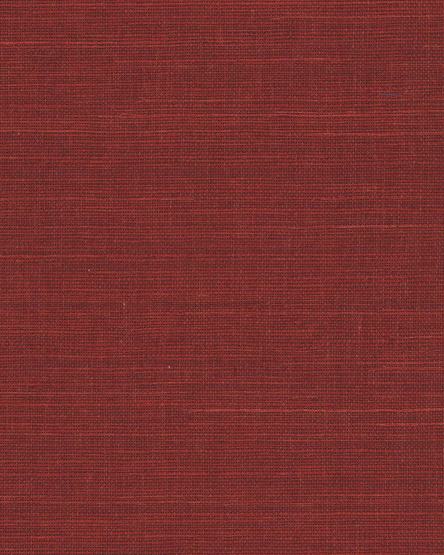 Maguey Sisal Currant Grasscloth Wallpaper in Red - York GV0132NW