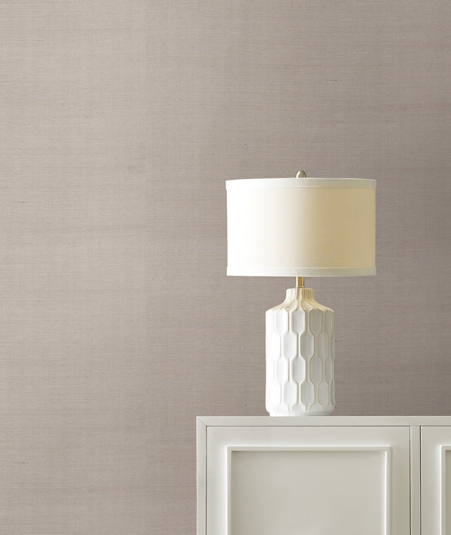 Maguey Sisal Stone Grasscloth Wallpaper with Traditional Natural Weave - York GV0134NW