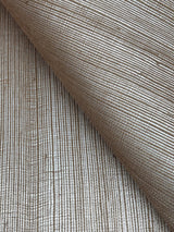Maguey Sisal Beige Grasscloth Wallpaper with Metallic Finish - York GV0136NWFD