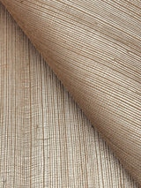 Maguey Sisal Beige Wallpaper with Metallic Grasscloth Texture - York GV0136NW