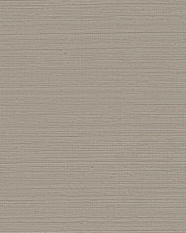 Maguey Sisal Taupe Wallpaper with Metallic Grasscloth Texture - York GV0137NW