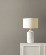 Maguey Sisal Taupe Wallpaper with Metallic Grasscloth Texture - York GV0137NW