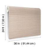 Maguey Sisal Driftwood Grasscloth Wallpaper with Metallic Effect - York GV0138NW