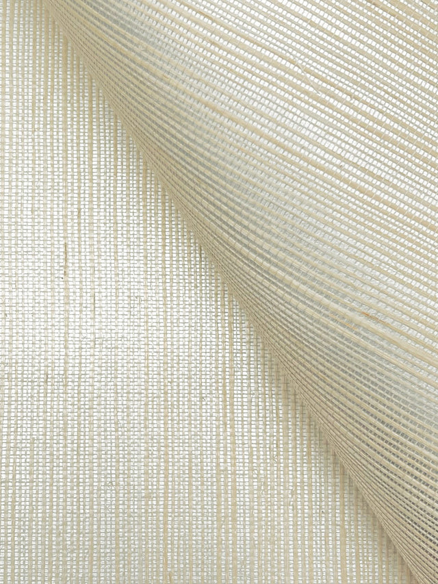 Maguey Sisal Oyster Grasscloth Wallpaper with Metallic Effect - York GV0142NW