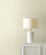 Maguey Sisal Oyster Grasscloth Wallpaper with Metallic Effect - York GV0142NW