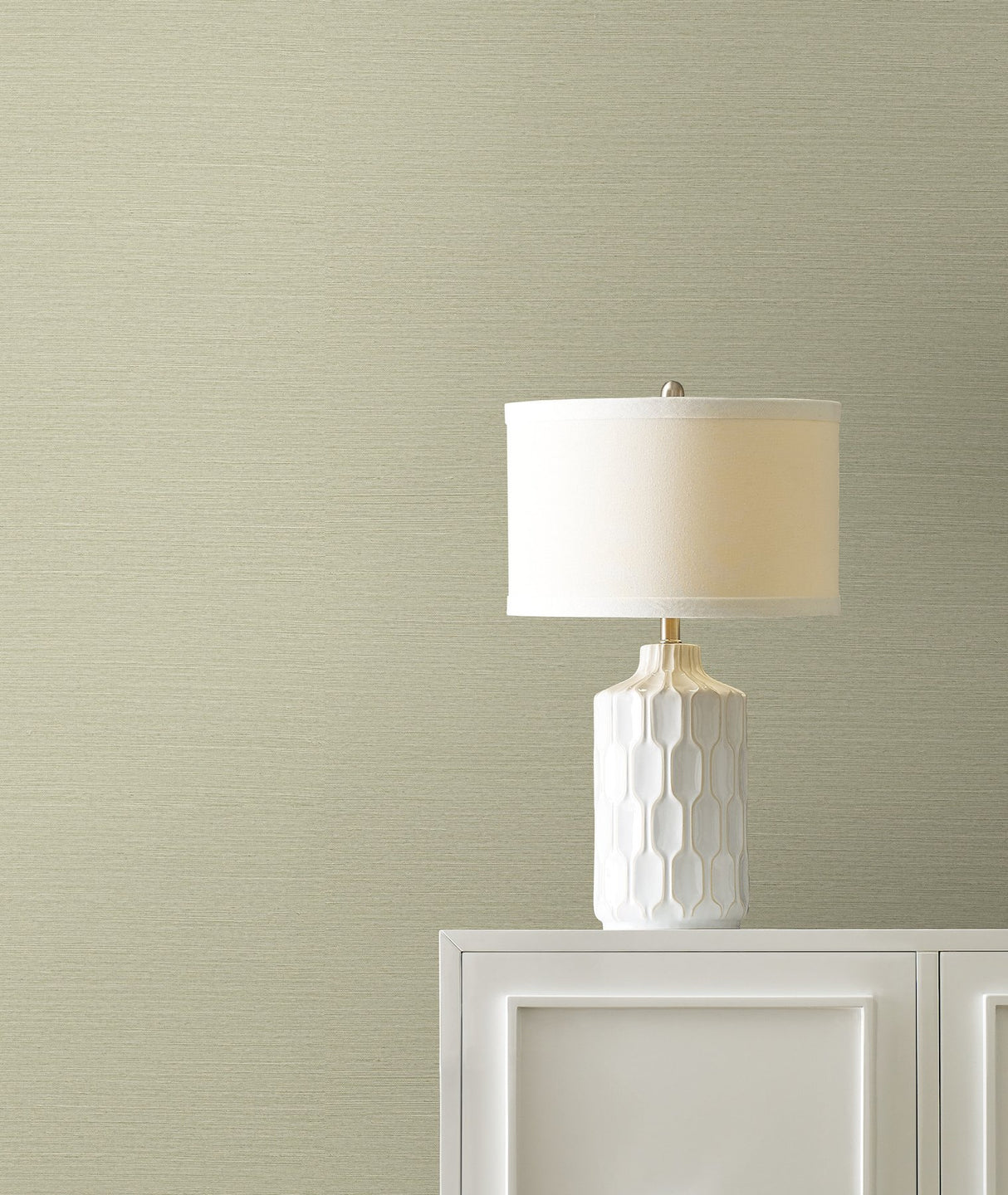 Maguey Sisal Celery Grasscloth Wallpaper - Ronald Redding GV0143NW